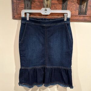 Ann Taylor Denim Pencil Skirt